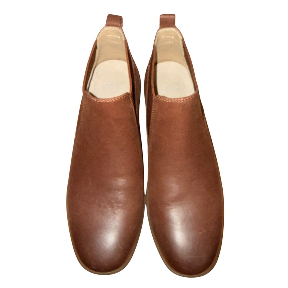 NEW Dansko Chelsea Boots Womens 9-9.5/40 Ankle Boots Burnished Brown Leather Lug - Picture 13 of 14